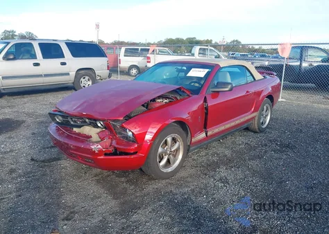 2006 Ford Mustang V6 из США, поврежденный, VIN 1ZVHT84N265126688